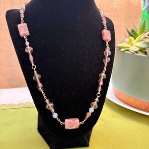 Artisan Made Glass Beaded Necklace